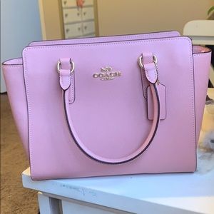 Coach pink petal Leah Handbag